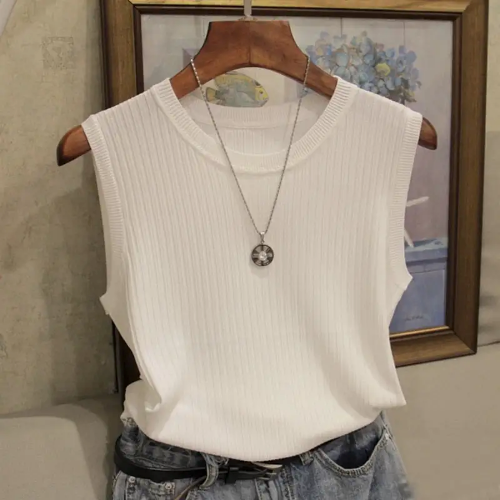 Basic Ribbed Blouse Chloe